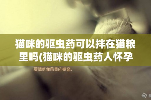 貓咪的驅蟲藥可以拌在貓糧里嗎(貓咪的驅蟲藥人懷孕能接觸嗎) 
