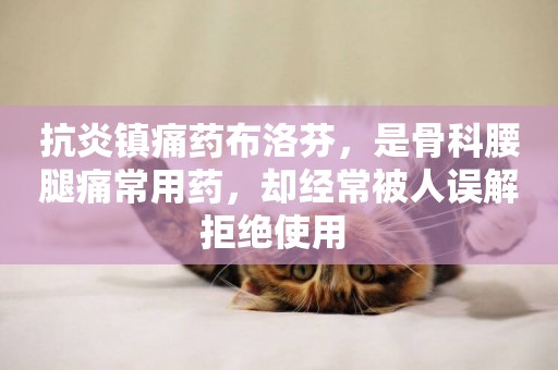 抗炎鎮痛藥布洛芬，是骨科腰腿痛常用藥，卻經常被人誤解拒絕使用 