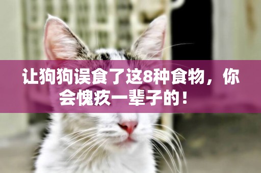 讓狗狗誤食了這8種食物，你會愧疚一輩子的！ 