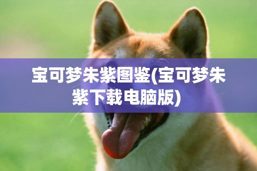 寶可夢朱紫圖鑒(寶可夢朱紫下載電腦版) 