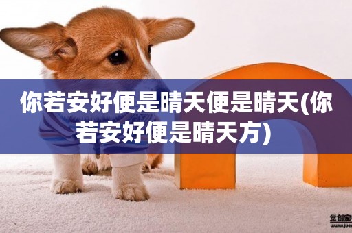 你若安好便是晴天便是晴天(你若安好便是晴天方) 