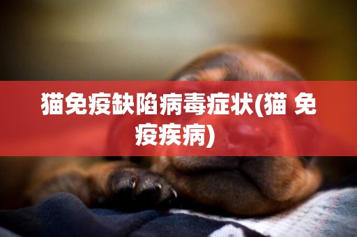 貓免疫缺陷病毒癥狀(貓 免疫疾病) 