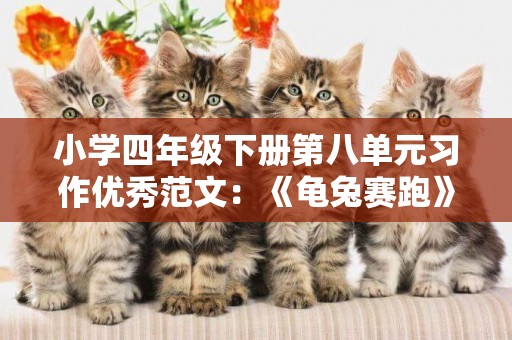 小學四年級下冊第八單元習作優秀范文：《龜兔賽跑》新編 