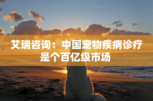 艾瑞咨詢：中國寵物疾病診療是個百億級市場 