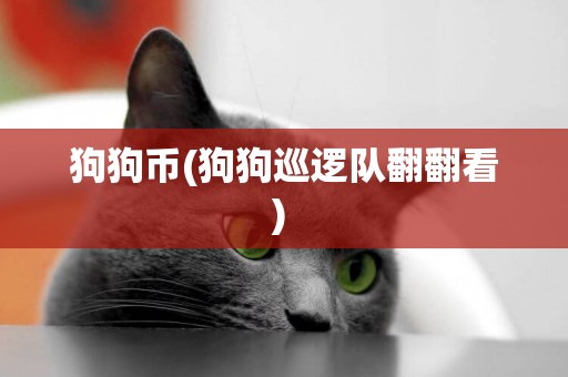 狗狗幣(狗狗巡邏隊翻翻看) 