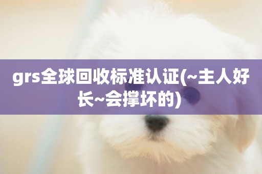 grs全球回收標準認證(~主人好長~會撐壞的) 