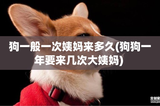 狗一般一次姨媽來多久(狗狗一年要來幾次大姨媽) 