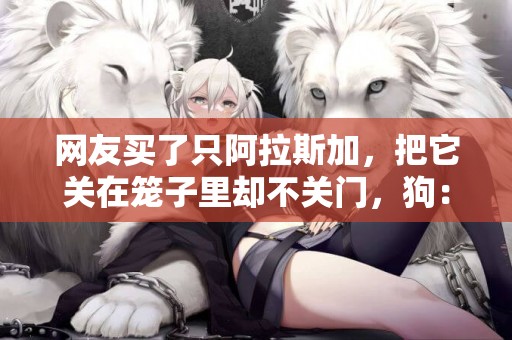 網友買了只阿拉斯加，把它關在籠子里卻不關門，狗：出不去 