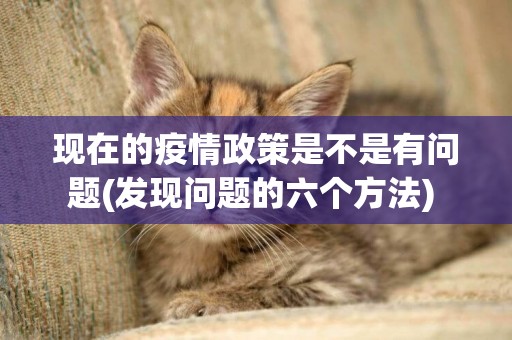 現在的疫情政策是不是有問題(發現問題的六個方法) 