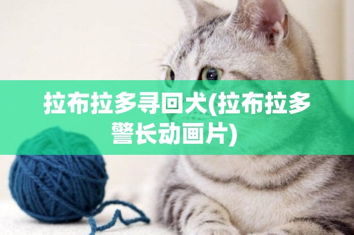 拉布拉多尋回犬(拉布拉多警長動畫片) 