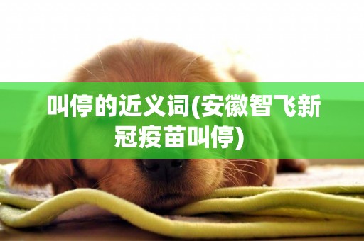 叫停的近義詞(安徽智飛新冠疫苗叫停) 