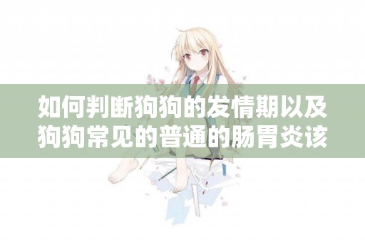 如何判斷狗狗的發情期以及狗狗常見的普通的腸胃炎該怎么處理 