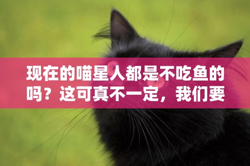 現在的喵星人都是不吃魚的嗎？這可真不一定，我們要區別看待 