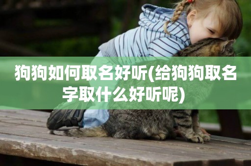 狗狗如何取名好聽(給狗狗取名字取什么好聽呢) 