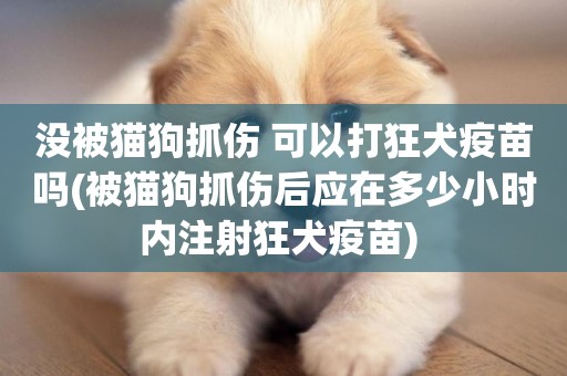 沒被貓狗抓傷 可以打狂犬疫苗嗎(被貓狗抓傷后應在多少小時內注射狂犬疫苗) 