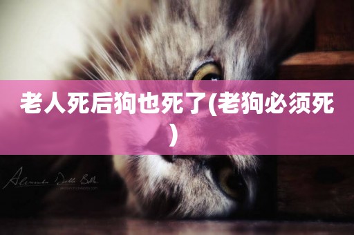 老人死后狗也死了(老狗必須死) 