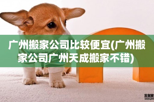 廣州搬家公司比較便宜(廣州搬家公司廣州天成搬家不錯) 