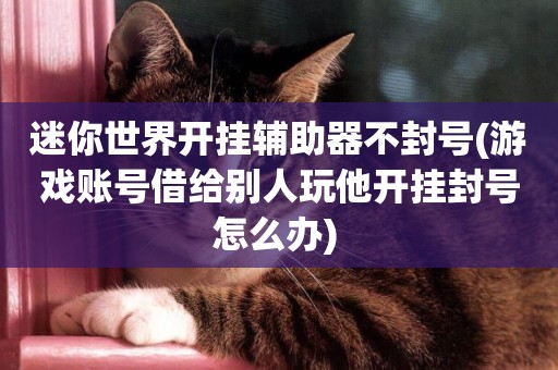 迷你世界開掛輔助器不封號(游戲賬號借給別人玩他開掛封號怎么辦) 