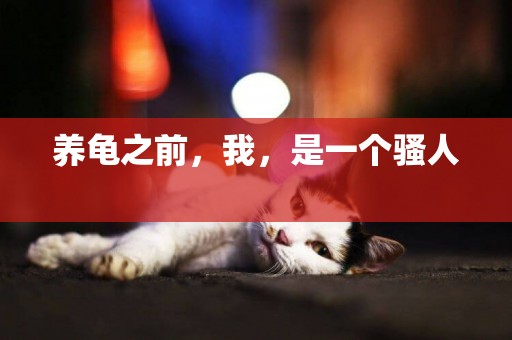 養龜之前，我，是一個騷人 