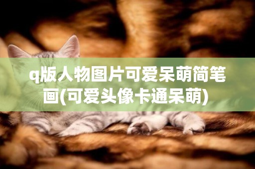 q版人物圖片可愛呆萌簡筆畫(可愛頭像卡通呆萌) 