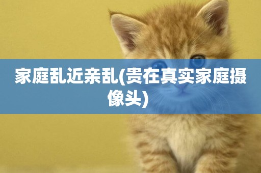 家庭亂近親亂(貴在真實家庭攝像頭) 