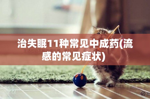 治失眠11種常見中成藥(流感的常見癥狀) 