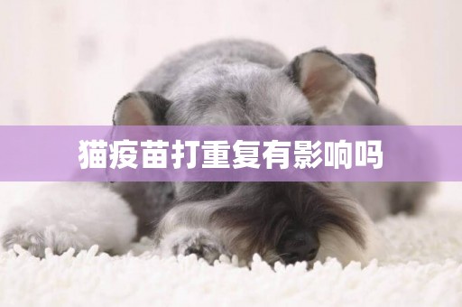 貓疫苗打重復有影響嗎