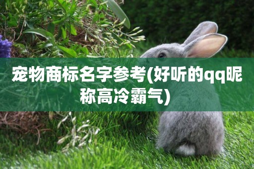 寵物商標名字參考(好聽的qq昵稱高冷霸氣) 