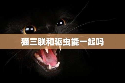 貓三聯和驅蟲能一起嗎