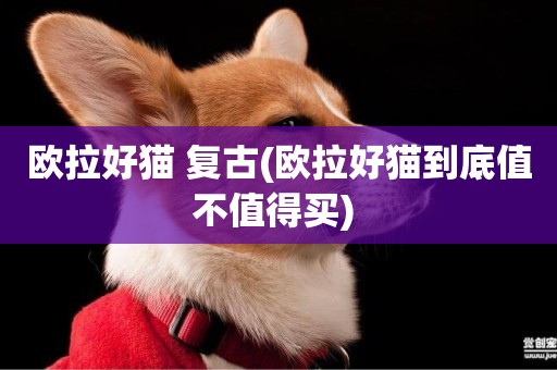 歐拉好貓 復古(歐拉好貓到底值不值得買) 