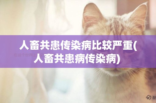 人畜共患傳染病比較嚴重(人畜共患病傳染病) 