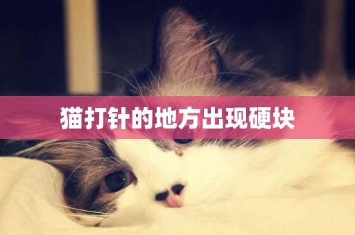 貓打針的地方出現硬塊