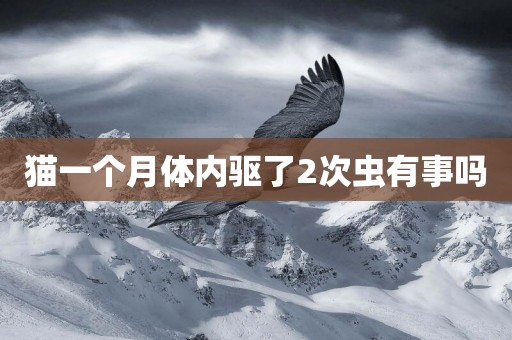 貓一個月體內驅了2次蟲有事嗎