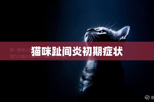 貓咪趾間炎初期癥狀