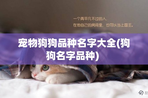 寵物狗狗品種名字大全(狗狗名字品種) 