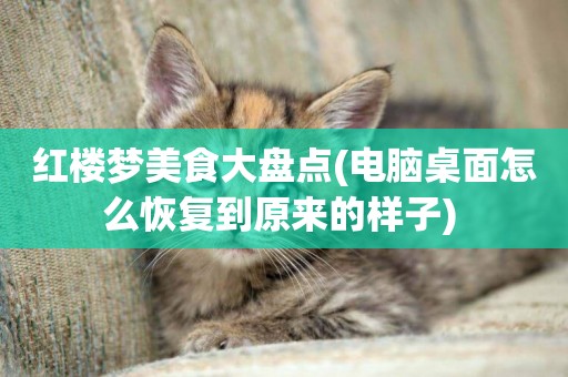 紅樓夢美食大盤點(電腦桌面怎么恢復到原來的樣子) 
