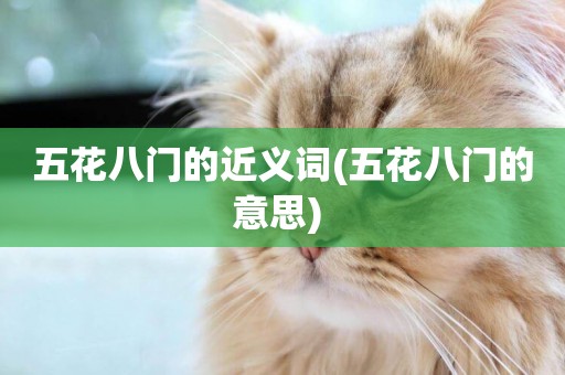 五花八門的近義詞(五花八門的意思) 