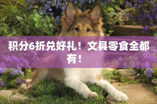 積分6折兌好禮！文具零食全都有！ 