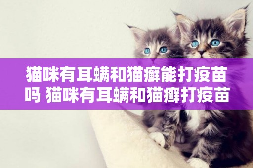 貓咪有耳螨和貓癬能打疫苗嗎 貓咪有耳螨和貓癬打疫苗