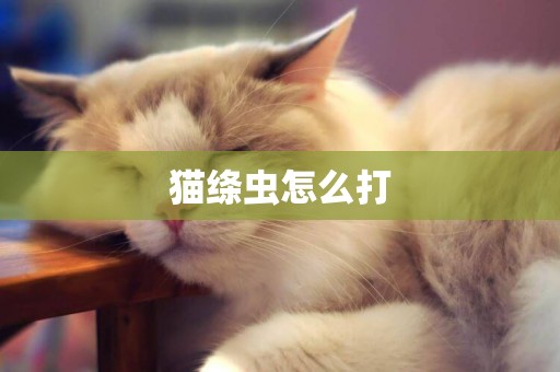 貓絳蟲怎么打