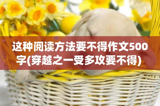 這種閱讀方法要不得作文500字(穿越之一受多攻要不得) 