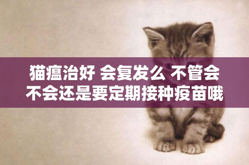 貓瘟治好 會復發么 不管會不會還是要定期接種疫苗哦！