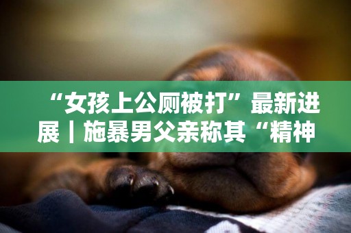 “女孩上公廁被打”最新進展｜施暴男父親稱其“精神不正常” 