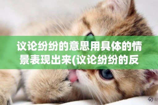議論紛紛的意思用具體的情景表現出來(議論紛紛的反義詞是什么) 