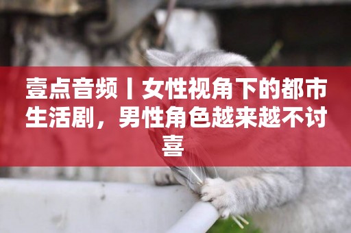 壹點音頻丨女性視角下的都市生活劇，男性角色越來越不討喜 