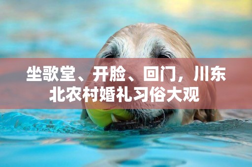 坐歌堂、開臉、回門，川東北農村婚禮習俗大觀 