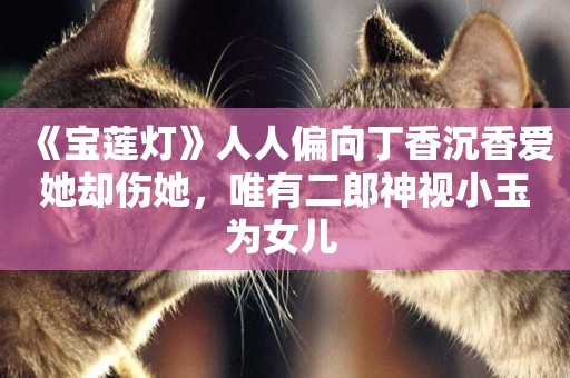 《寶蓮燈》人人偏向丁香沉香愛她卻傷她，唯有二郎神視小玉為女兒 