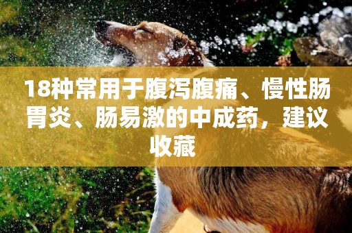 18種常用于腹瀉腹痛、慢性腸胃炎、腸易激的中成藥，建議收藏 