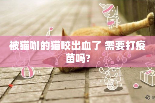 被貓咖的貓咬出血了 需要打疫苗嗎?