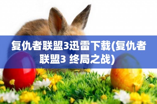 復仇者聯盟3迅雷下載(復仇者聯盟3 終局之戰) 